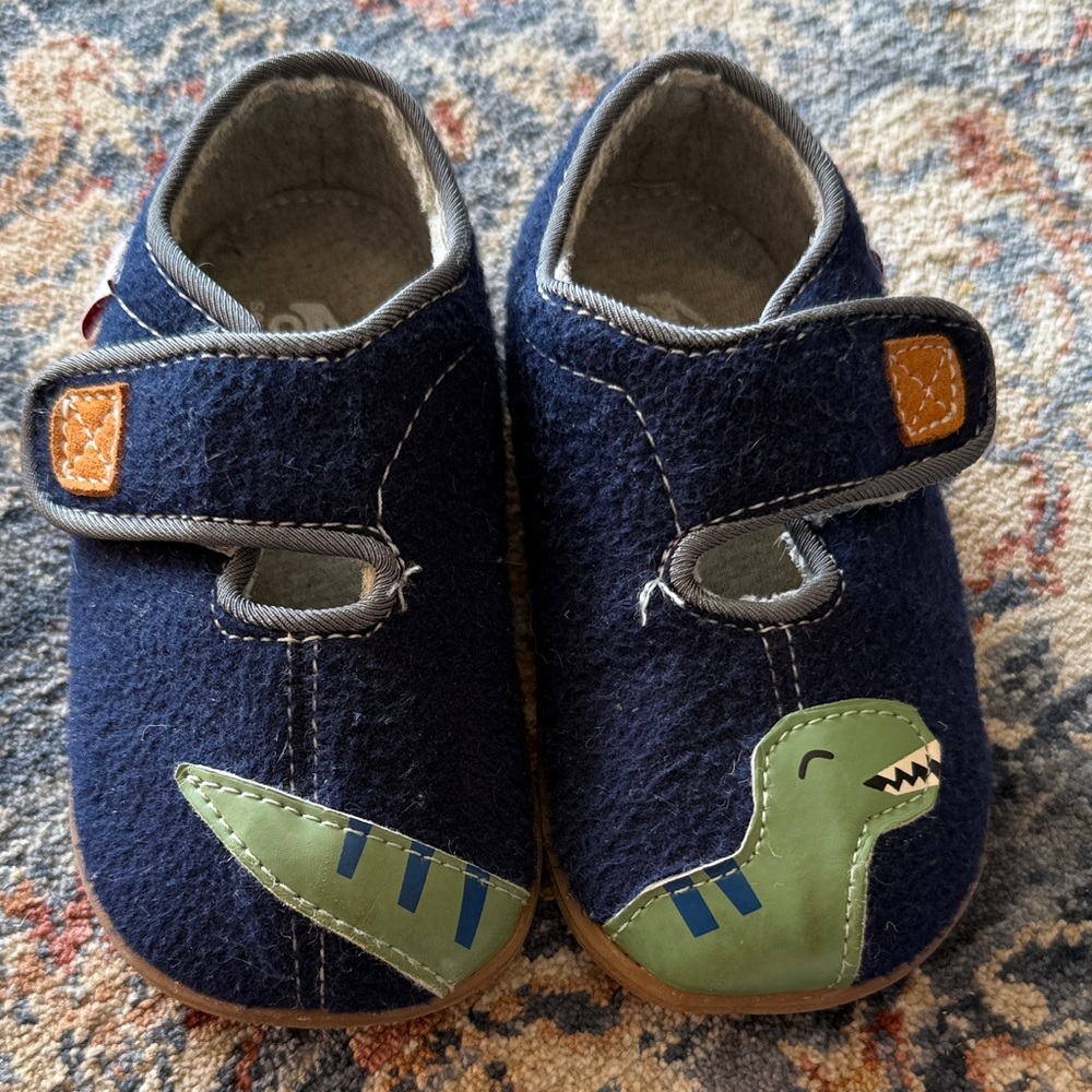 See Kai Run Navy Dino Kids Sneakers